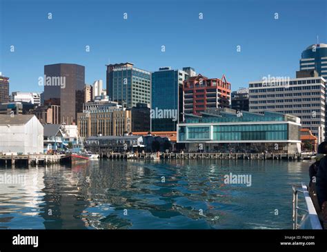 Waterfront And Queens Wharf From The Harbour Wellington North Island