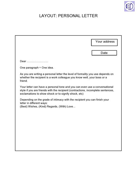 47 Best Personal Letter Format Templates 100 Free