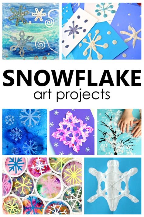 36 Snowflake Art Projects For Kids Fantastic Fun And Learning