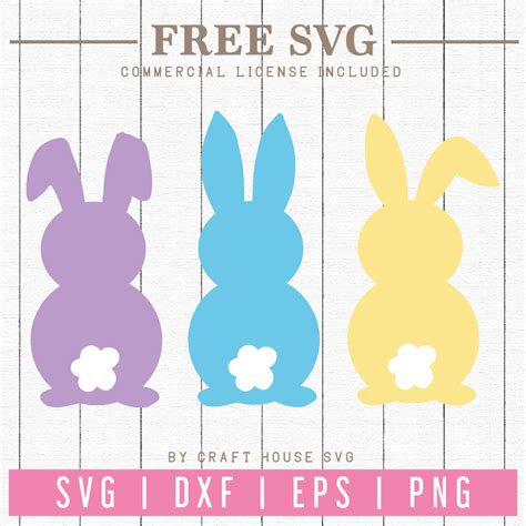 Free Easter Bunnies SVG | FB66 - Craft House SVG