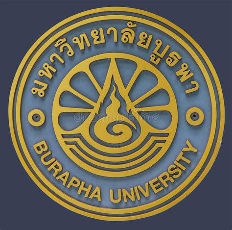 Logo De La Universidad Burapha En Chon Buri, Tailandia Imagen editorial ...