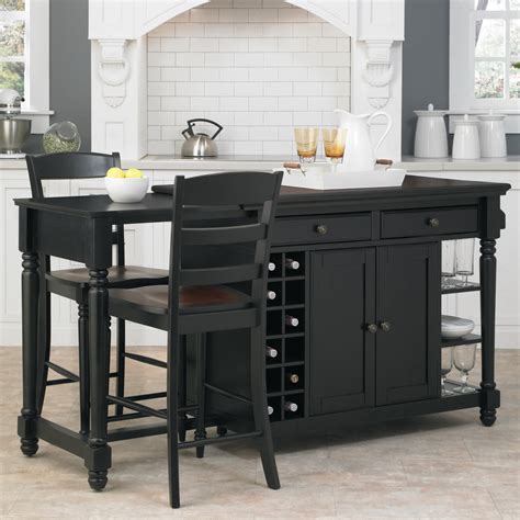 Home Styles Grand Torino Kitchen Island And Two Stools