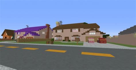 The Simpsons In Minecraft Springfield Map Minecraft Project