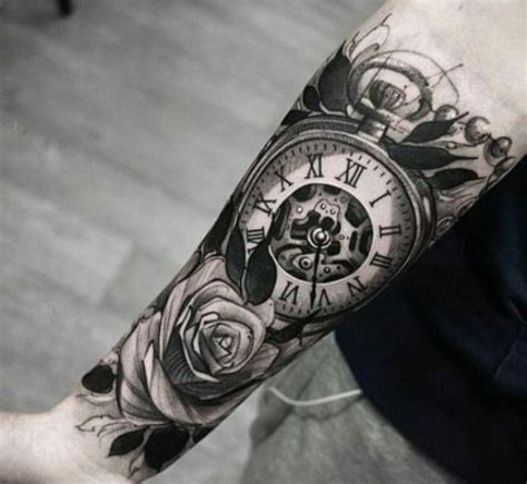 21 Gorgeous Clock Tattoo Ideas For Men Styleoholic