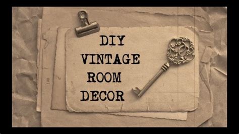 Diy Vintage Room Decor 2 Haley And Bronwen Youtube