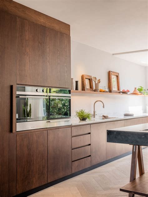 Exposed Walnut Naked Kitchens