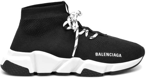 Balenciaga Speed Lace Up Trainer Black Wmns 562159 W1hp0 1000