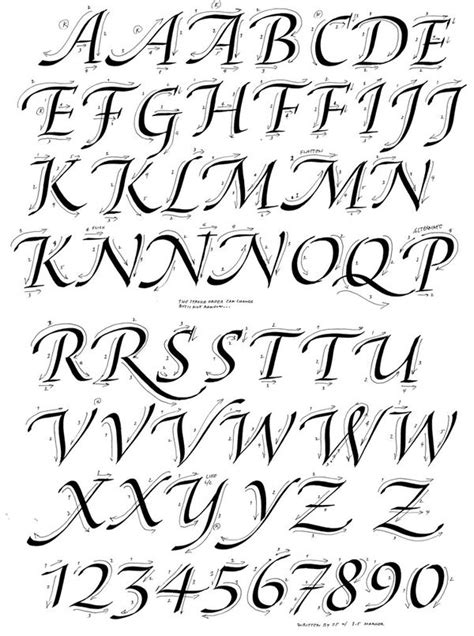 Majuscule Alphabet Calligraphy Calligraphy Tutorial How To Write