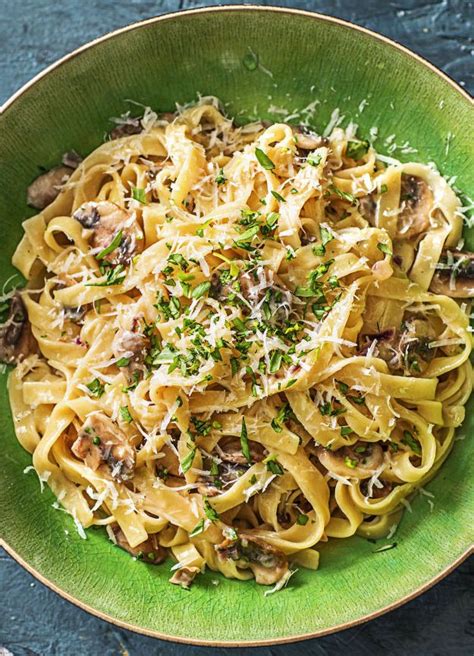 My 30 month old and 15 month old ate 2 helpings! Creamy Lemon Tagliatelle with Mushrooms, Garlic, and ...