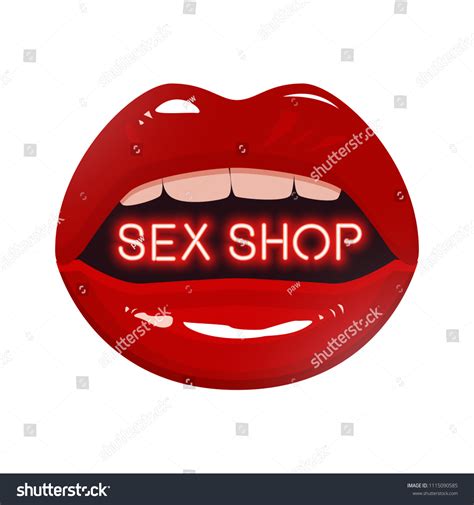Sex Shop Logo Neon Text Red Stock Vector Royalty Free 1115090585 Shutterstock