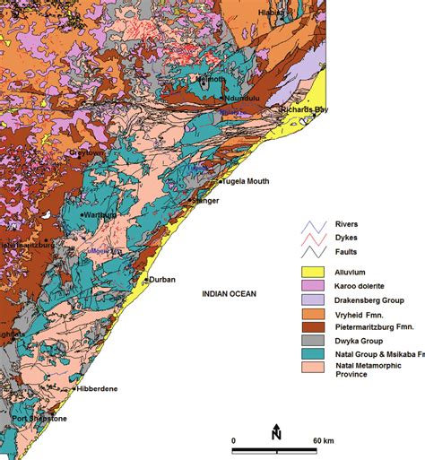 Simplified Geological Map Of The Study Area Modified From Council For