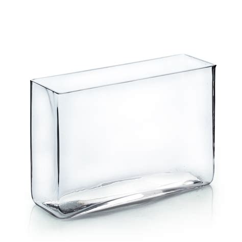 3 X 10 Rectangular Glass Vase 6 Pieces Events Wholesale