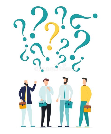 Vector Illustration Concept Illustration Of People Frequently Asked
