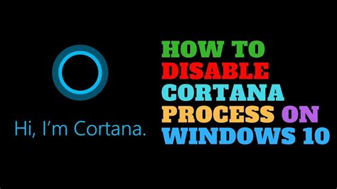 How To Completely Remove Cortana From Windows 10 Youtube