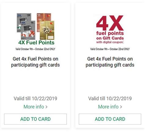 Fill prescriptions, save with 100s of digital coupons, get fuel points, cash checks, send money & more. Expired Harris Teeter: 4x Fuel Points on Visa/MC and Retailer Gift Cards [expires 10/22 ...