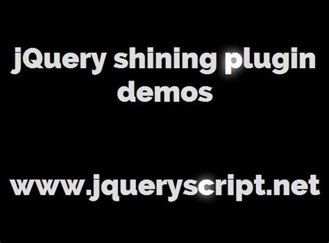 Simple Text Shining Effect With Jquery Shining Free Jquery Plugins