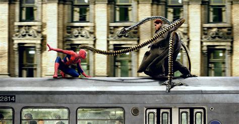 Spider Man Spider Man Train Fight  Spider Man Spider Man Spider My