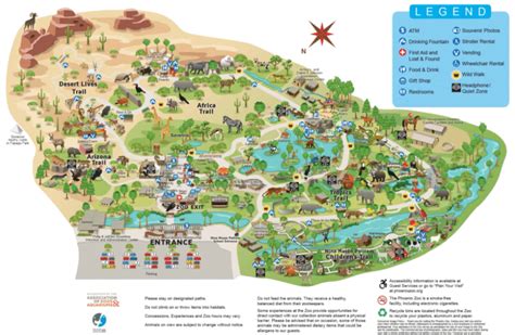 Phoenix Zoo Map And Brochure 2021 2023