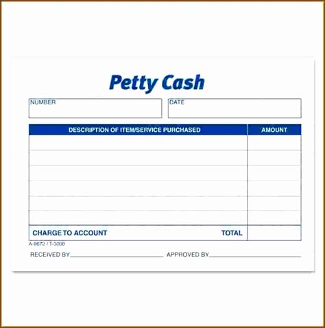 Free Petty Cash Receipt Template