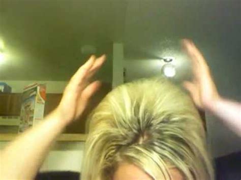 This will give the roots more lift and add to your hair's overall volume. How to poof, tease, back comb hair. Volume!! Tutorial ...