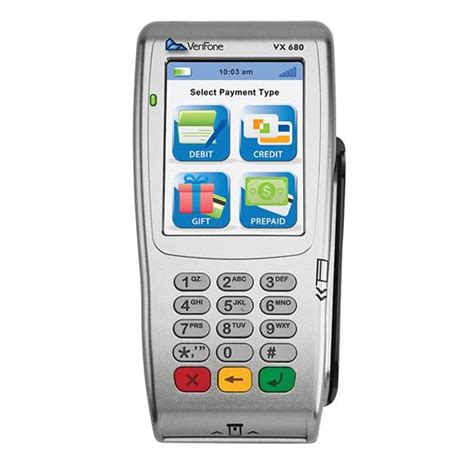 Take payments and print receipts. Verifone VX680 3G Wireless Terminal