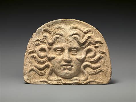 Antefix Head Of Medusa Greek South Italian Classical The