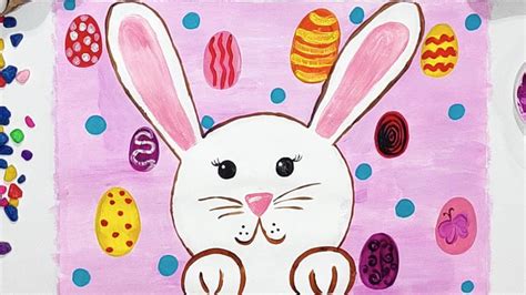Acrylic Painting For Beginners Easter Bunny Youtube