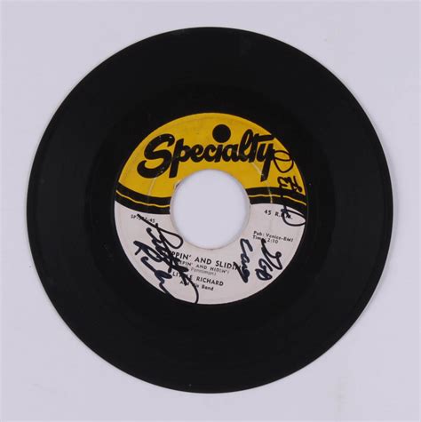 Little Richard Signed Slippin And Slidin Vinyl Record With