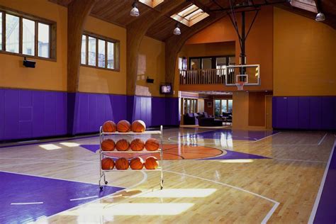 Home Basketball Court With Natural Lighting Edgonline Indoor
