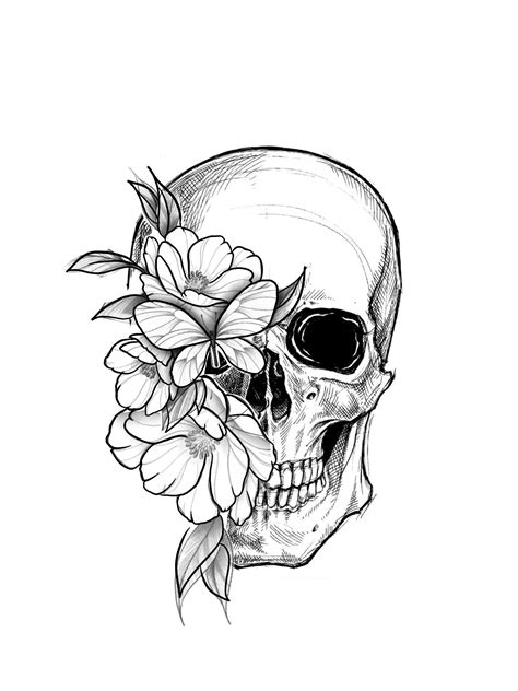 Pin By Eduardo Ornelas On Works Skull Tattoo Flowers Feminine Skull Tattoos Floral Skull Tattoos