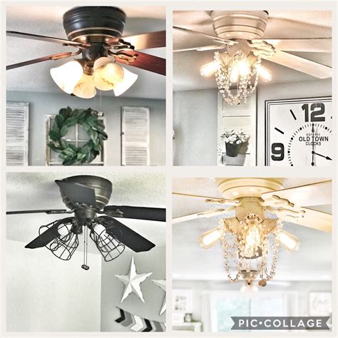 30 Ceiling Fan Makeover Old Ugly Brown Ceiling Fan Turned Into