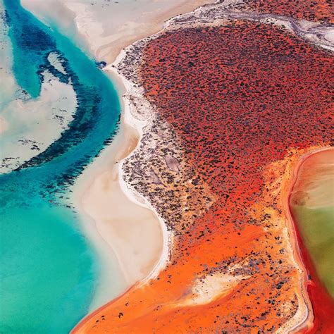 Aerial Photos Capture The Vibrant Beauty Of Shark Bay Australia Miif