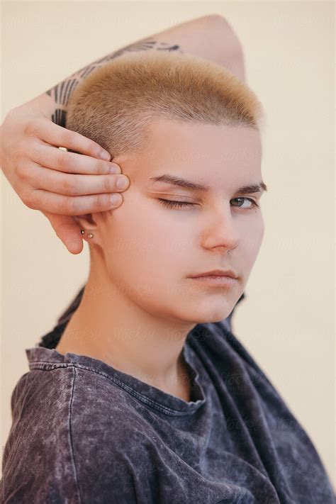 Portrait Of Woman With Short Hair By Stocksy Contributor Sergey Filimonov Stocksy