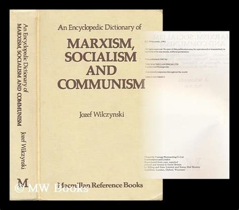 An Encyclopedic Dictionary Of Marxism Socialism And Communism