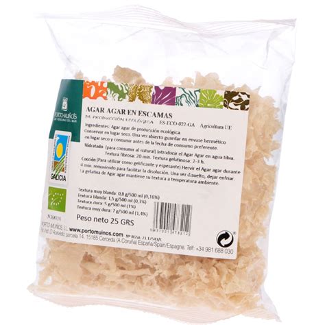 Porto Muiños Organic Agar Agar Flakes 25 G Seeds And Superfoods