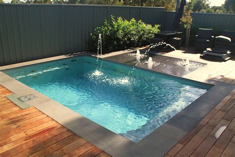 Compass Pools 5m Plunge Install In Grey Marble From The Vivid Pool Colour Range Pool Colors