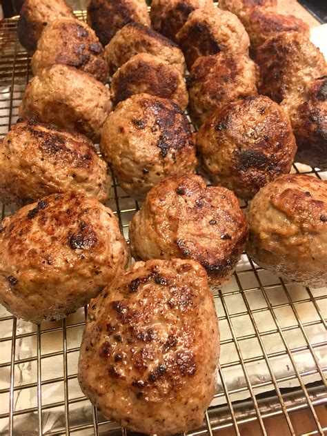 Meatballs are a great topping to pasta, and they are delicious on their own too! Homemade Meatballs : food