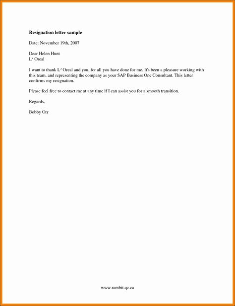 Simple Resignation Letter Singapore Printable Sample Letter Of