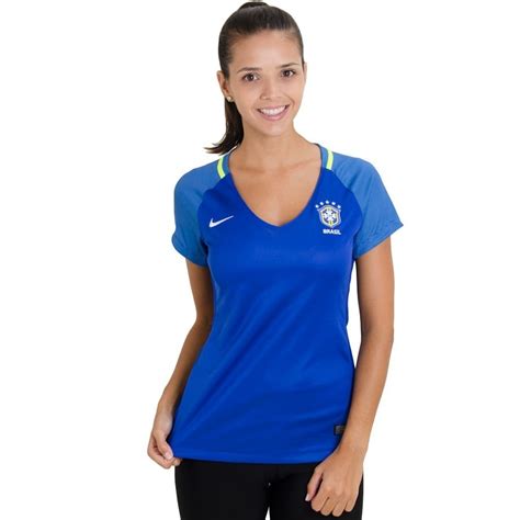 Quer comprar uma camisa feminina. Camisa Nike Brasil 2 Ii Seleção Brasileira Feminina Azul ...