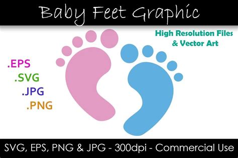 Baby Feet Svg Baby Foot Print Clipart Graphic By Gjsart · Creative