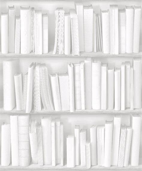 32 White Book Wallpaper Home Decor Ideas