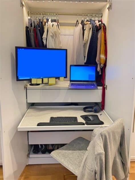 The Much Easier Way To Build A Desk In A Closet Ikea Hackers