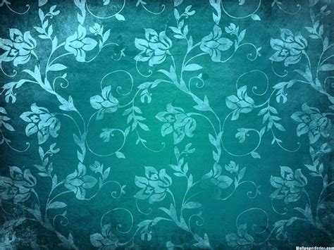 Hd Blue Vintage Floral Pattern Wallpaper Download Free 139335