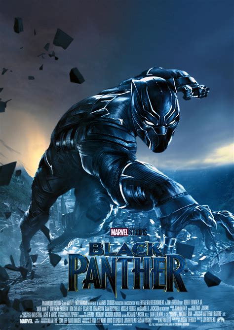 Black Panther Poster Lukisan