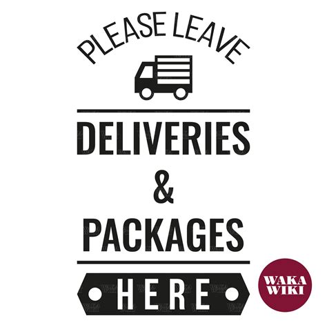 Please Leave Deliveries And Packages Here Drop Off Sign Place Etsy