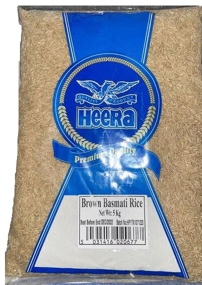 Heera Brown Basmati Rice 5kg Indian Grocery