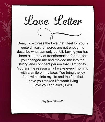 Love Letter Quotes For Him 12 Quotesbae