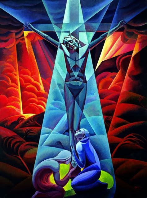 Gerardo Dottori Crocifissione Futurism Art Jesus Art Biblical Art