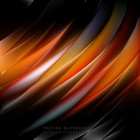 Abstract Black Orange Fire Background Design