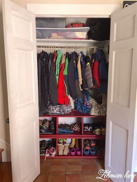When we initially planned the shoe shelves, we thought they'd be angled. DIY: Closet Shoe Cubby - Lehman Lane